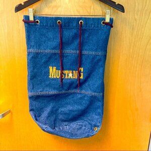 MUSTANG Convertible Pouch  Backpack in Denim